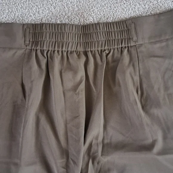 XLARGE.   HALARA SHIRRED BUTTON ZIPPER STRAIGHT LEG PANTS - Picture 8 of 9